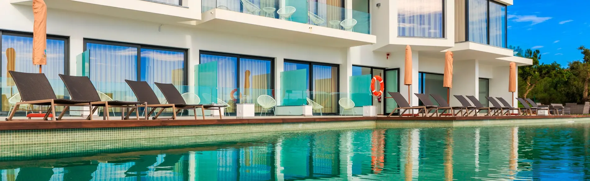 Enigma Hotel Pool View and Sunbeds